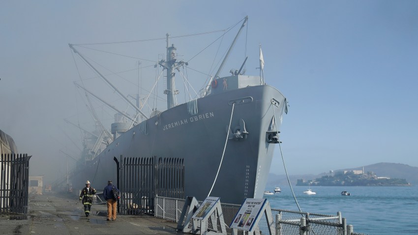 Ss Jeremiah O Brien A Piece Of American History Saved From Fire During Memorial Day Weekend Nbc Bay Area