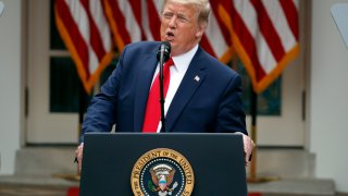In this May 29, 2020, file photo, President Donald Trump speaks during a news conference in the Rose Garden of the White House in Washington.