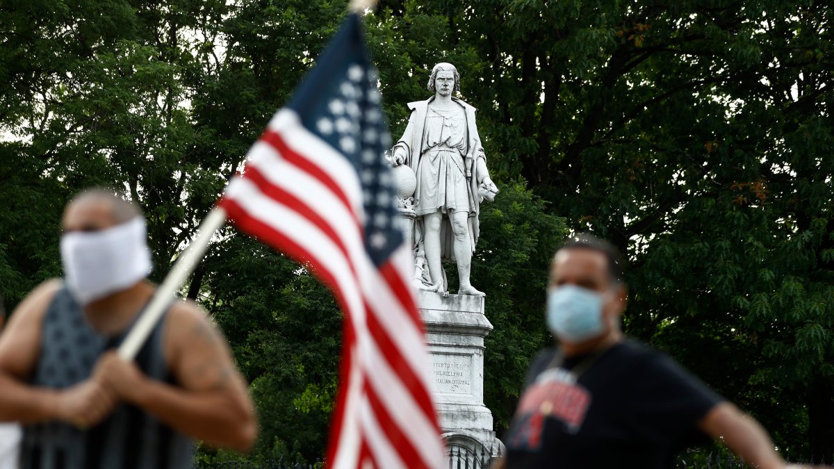 Christopher Columbus Statue in Philadelphia Ordered Freed From Wooden Box, But City Appeals Ruling – NBC Bay Area - Vimarsana News