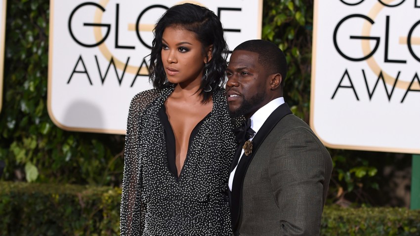 Eniko Parrish and Kevin Hart