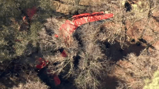 Wreckage from a plane crash in Northern California.