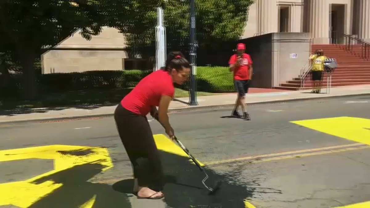 2 People Paint Over Black Lives Matter Mural in Martinez NBC Bay Area