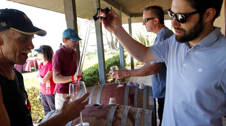 BarrelPourCourtesySLOWineCountry