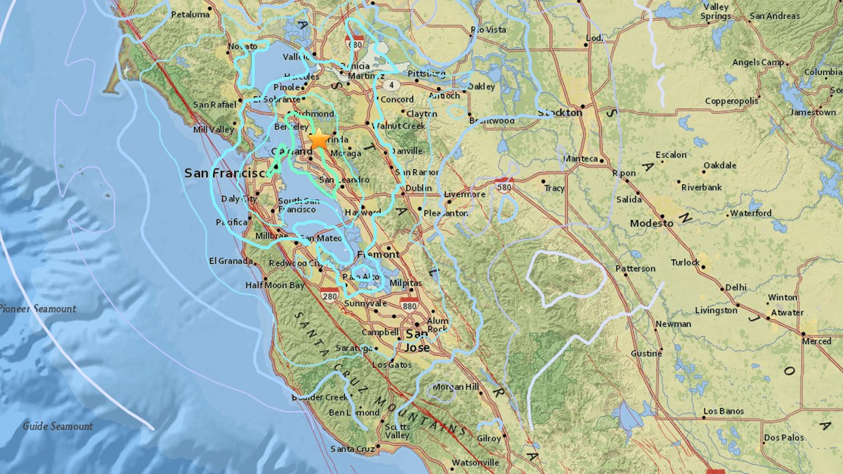 Magnitude 4.4 Earthquake Shakes the Bay Area USGS NBC Bay Area