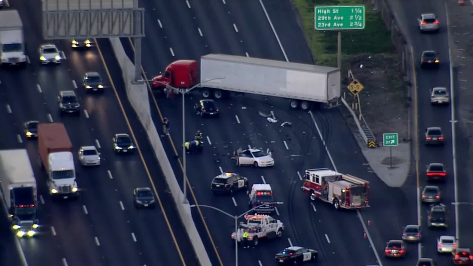 Lanes Reopen After Big Rig Crash Shut Down NB I-880 in Oakland – NBC ...