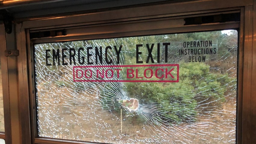 Broken Bus Glass