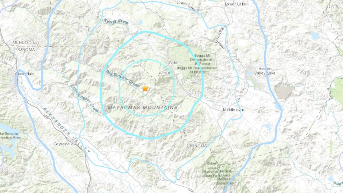 M4.0 Earthquake Strikes Near Clearlake NBC Bay Area