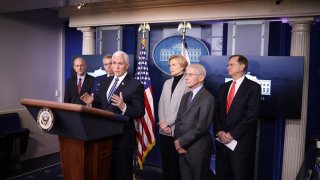 Director of the National Institute of Allergy and Infectious Diseases Dr. Anthony Fauci joins members of the Coronavirus Task Force hold a press briefing at the White House