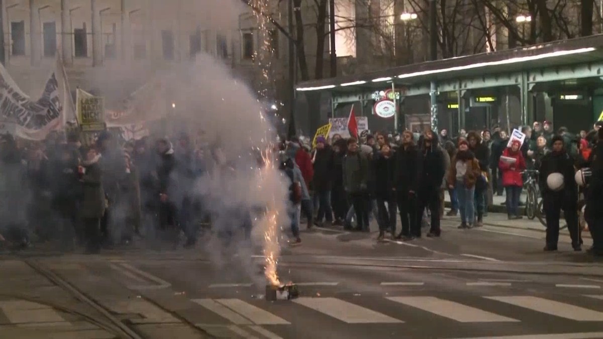 Protests in Vienna Over RightWing Event NBC Bay Area