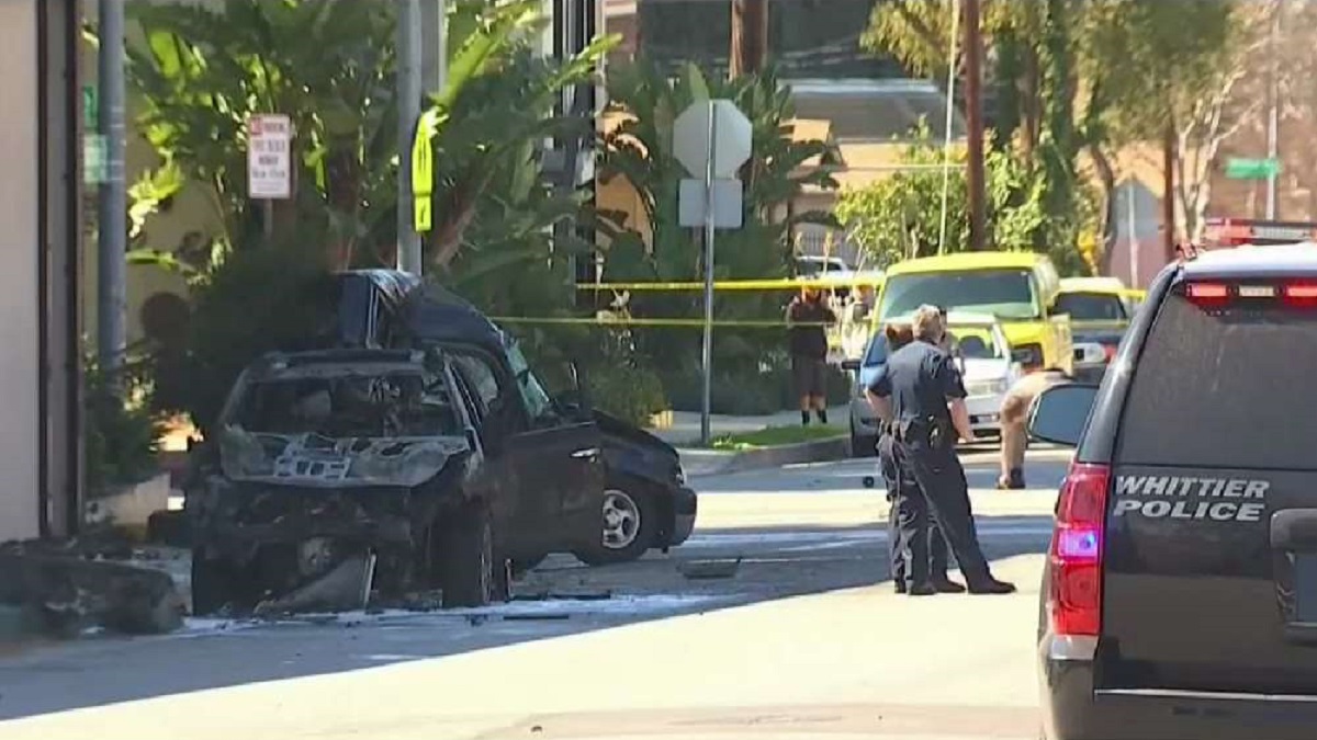 Road Rage Incident, Police Pursuit Lead to Deadly, Fiery Crash in Whittier NBC Bay Area