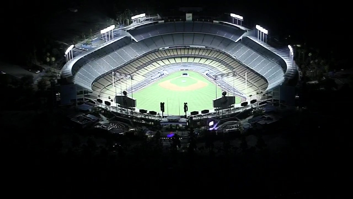 Dodger Stadium Lights Up to Recognize Floyd NBC Bay Area