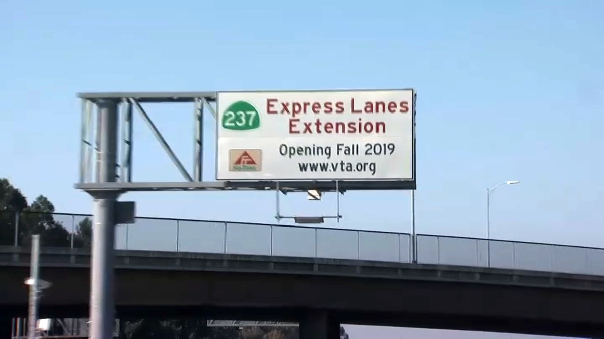 New Stretch of Express Lanes Opens on Highway 237 in the South Bay