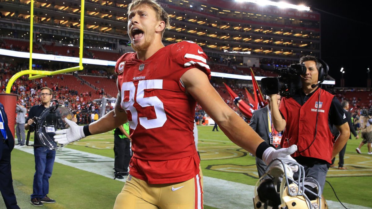 George Kittle San Francisco 49ers Tight End v Rams 2019 Images