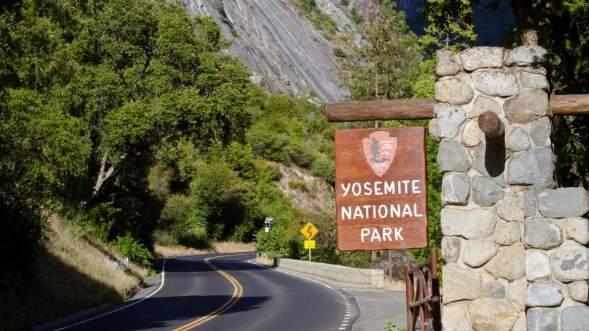 Entrance to Yosemite National Park, California