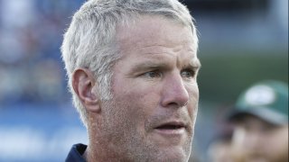 Hall of Fame inductee and former Green Bay Packers quarterback Brett Favre