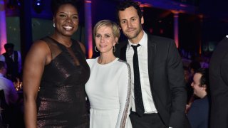 Leslie Jones, Kristen Wiig, and Avi Rothman attend the American Museum of Natural History's 2016 Museum Gala at American Museum of Natural History on November 17, 2016 in New York City