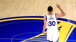 Steph Curry Reacts After Game 1 Victory in NBA Finals