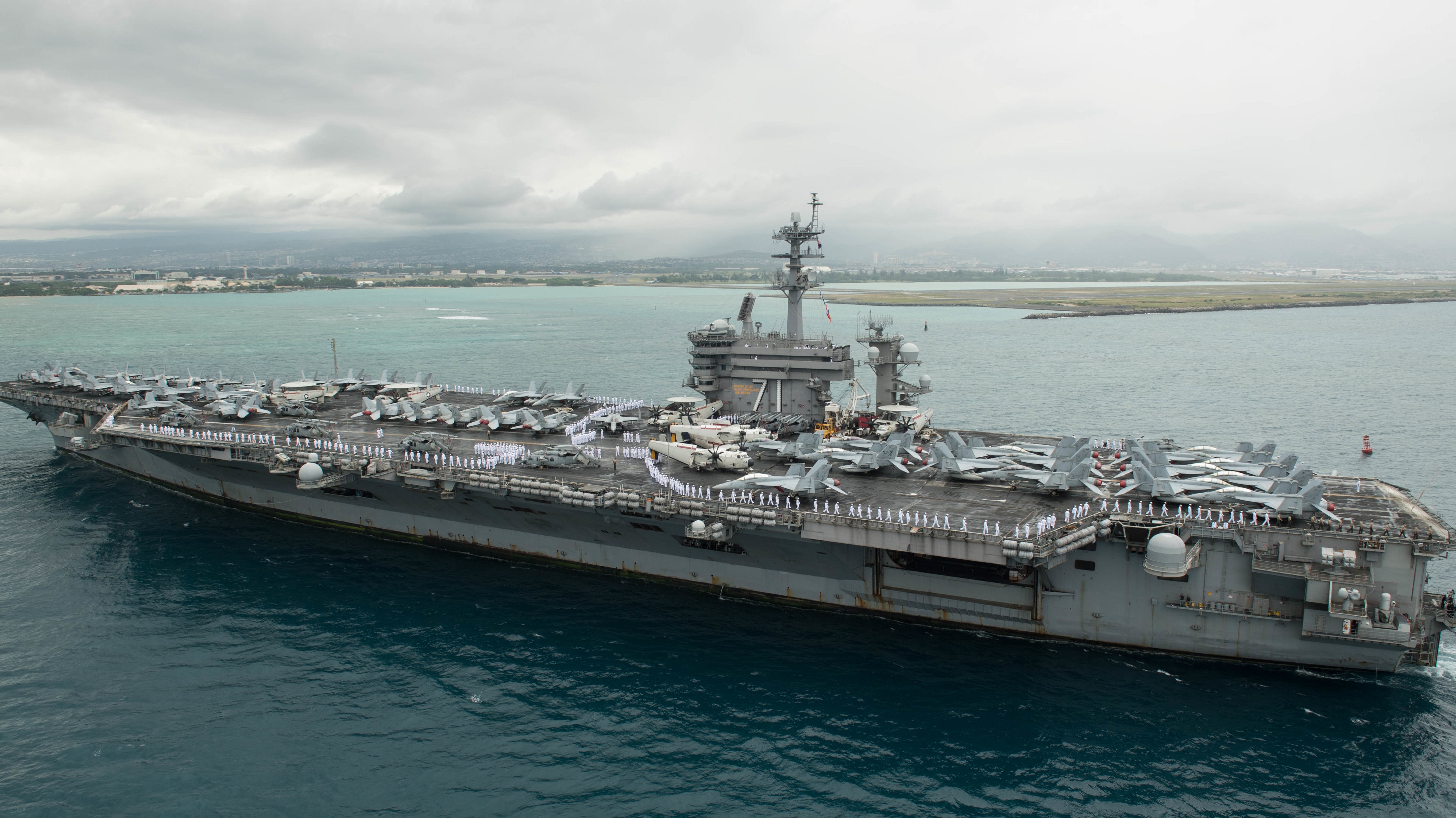 US Navy Searching for Possible USS Theodore Roosevelt Sailor Overboard - Vimarsana News