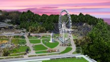 A rendering of the observation wheel that will be set up at Golden Gate Park.