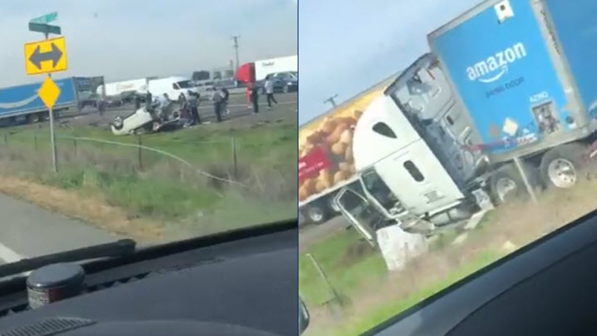 Big Rig Crash on I-80 in Solano County Involves Multiple Vehicles, Injuries  – NBC Bay Area