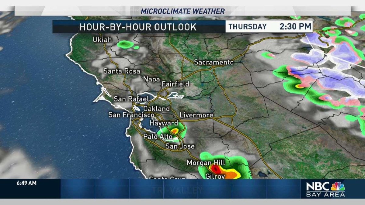 Kari’s Forecast: Spotty South Bay Rain – NBC Bay Area