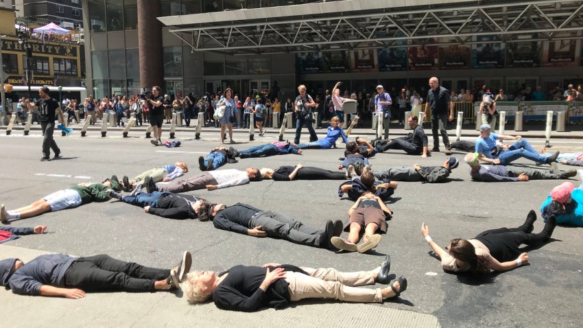 NYTimes building protest