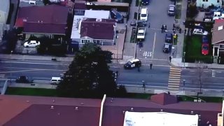 Authorities in Oakland investigate a collision involving a pedestrian.