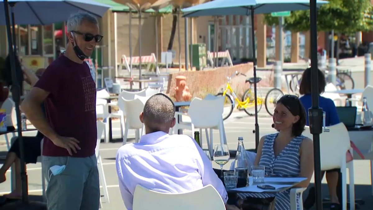 Palo Alto Street Closed to Cars, Opened for Restaurant Seating NBC