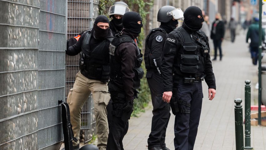 APTOPIX Belgium Police Search