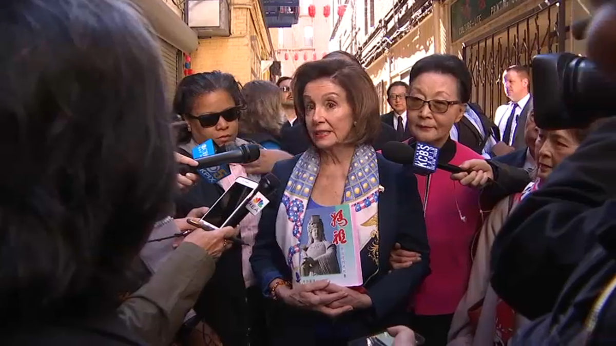 Nancy Pelosi Visits San Francisco's Chinatown Amid Coronavirus ...