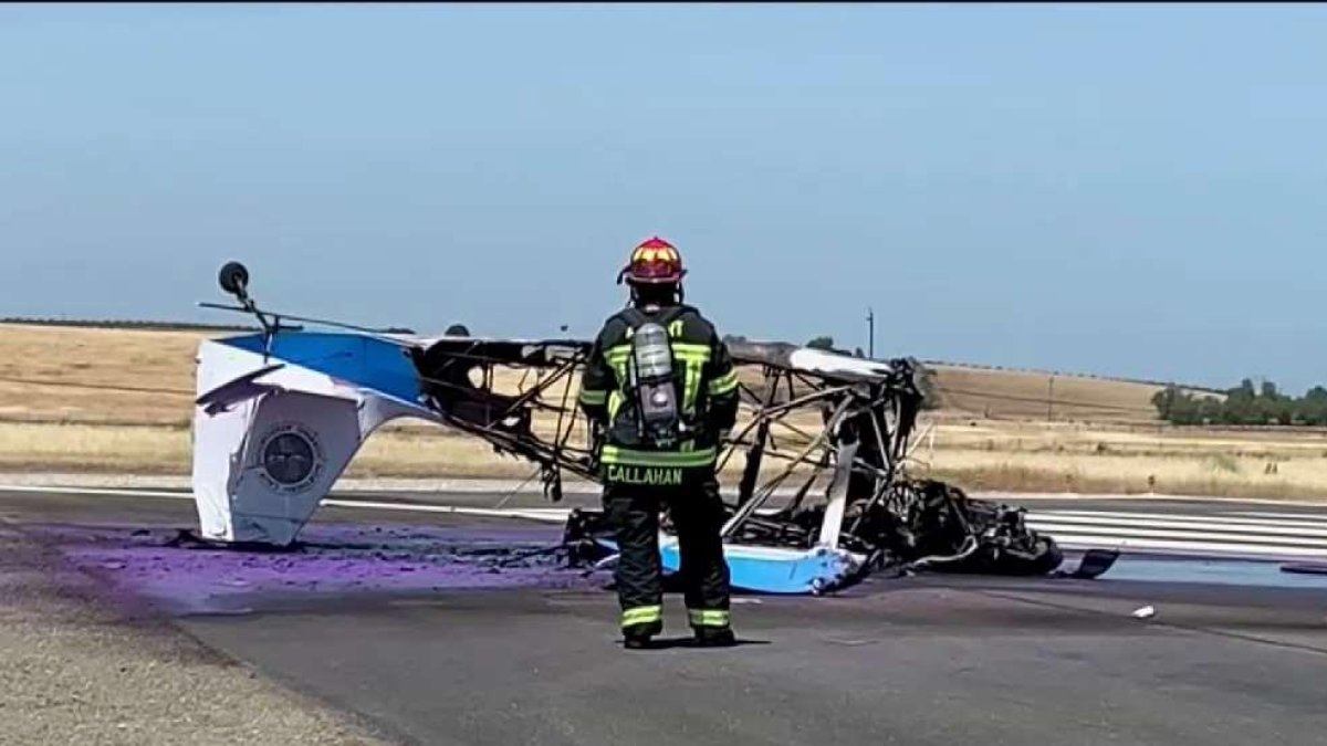 Plane Flips, Catches Fire in Crash at Byron Airport NBC Bay Area