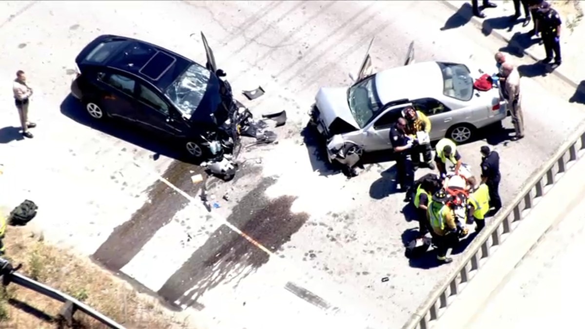 2 Hospitalized After Chase Ends in Crash in Redwood City NBC Bay Area