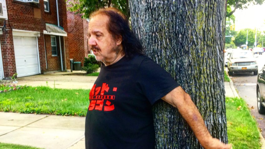 Ron Jeremy protecting tree