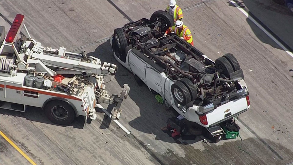 Crash Blocks Eastbound Lanes on San Mateo Bridge NBC Bay Area