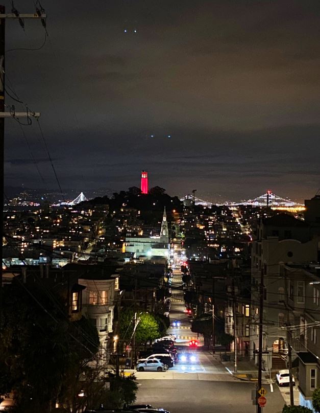 Red And Gold Light Up Bay Area Cities Ahead Of 49ers Big Game Nbc Bay Area