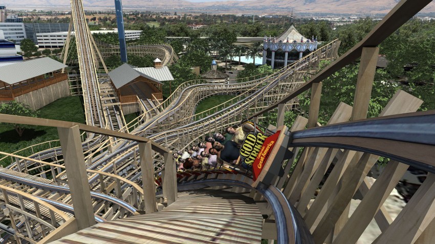 CALIFORNIA'S GREAT AMERICA GOLD STRIKER COASTER
