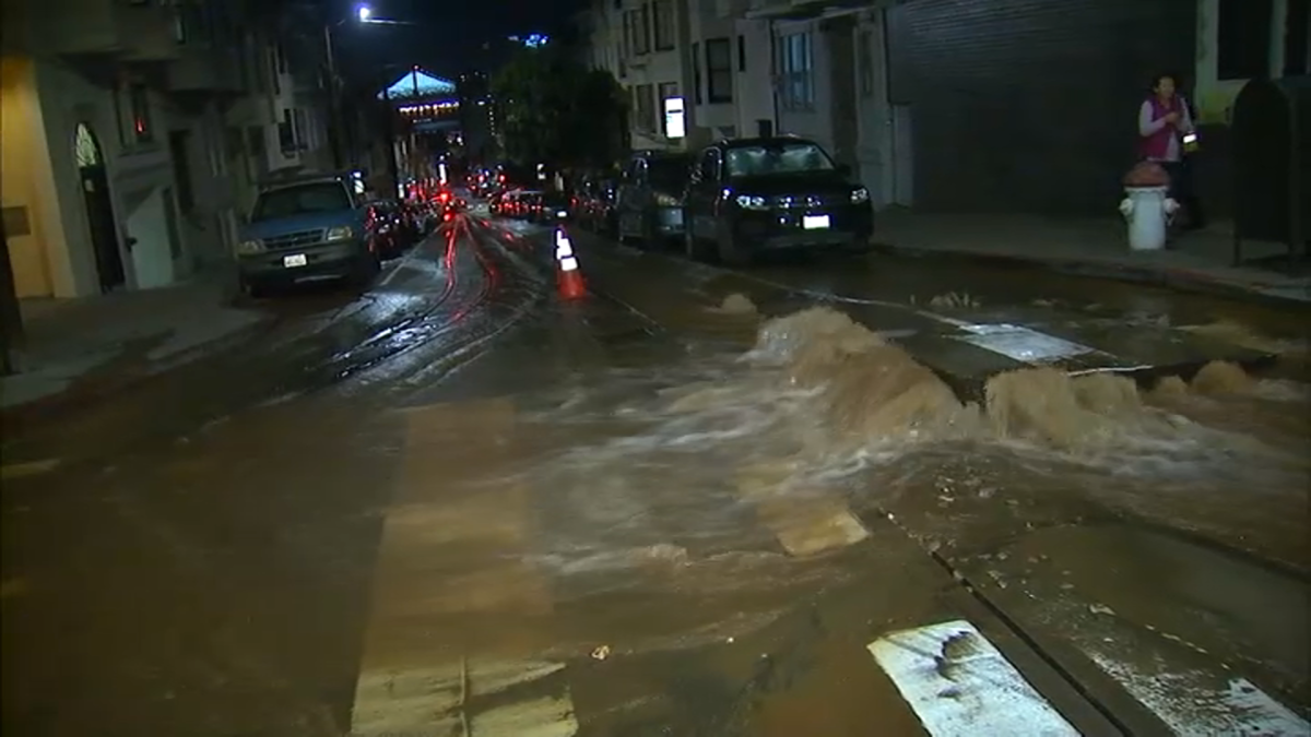 Broken Water Mains Flood Homes in San Francisco NBC Bay Area
