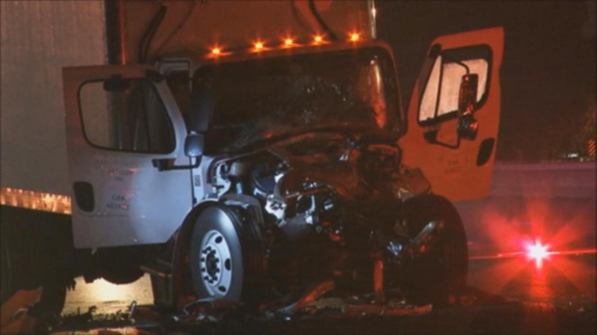 One Dead, Three Hurt in Box TruckBig Rig Accident on I880 in Hayward