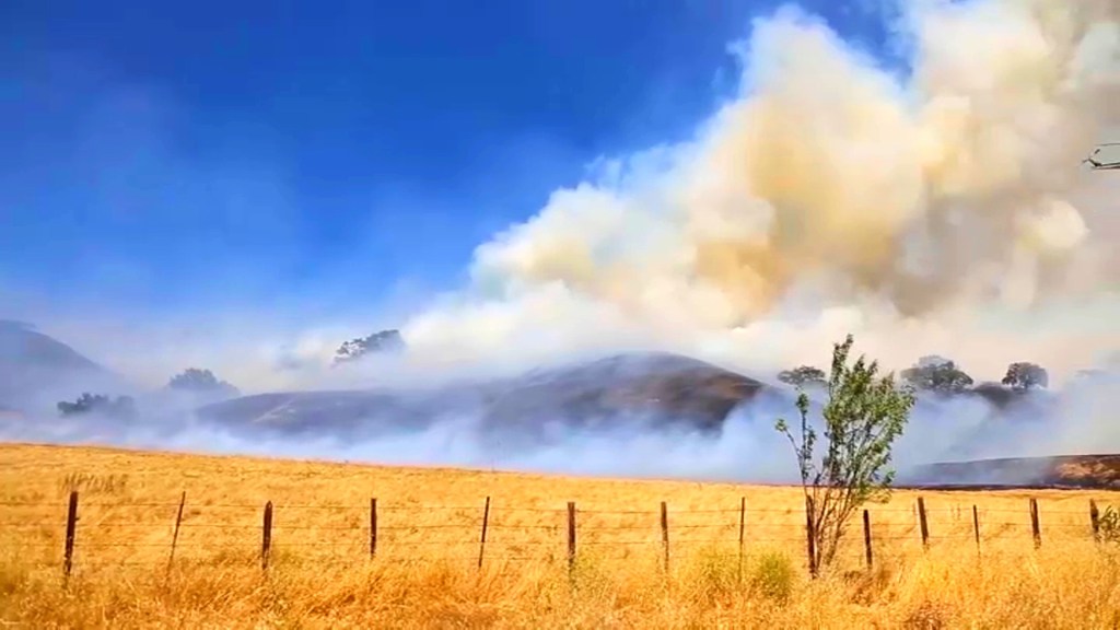 The Crews Fire in Gilroy.  