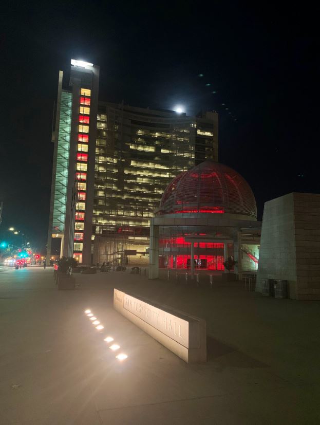 Red And Gold Light Up Bay Area Cities Ahead Of 49ers Light Up Bay Area Cities Ahead Of 49ers