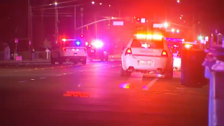 Authorities work at the scene of a fight and shooting in San Jose.