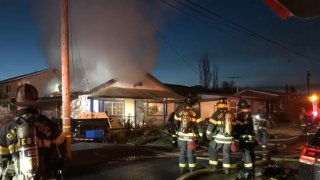 A vacant home caught on fire in Santa Rosa.