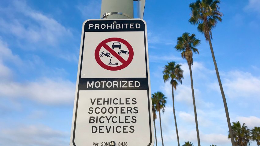 Sign at La Jolla SHores