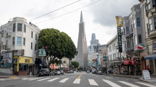 The TransAmerica Building in San Francisco.