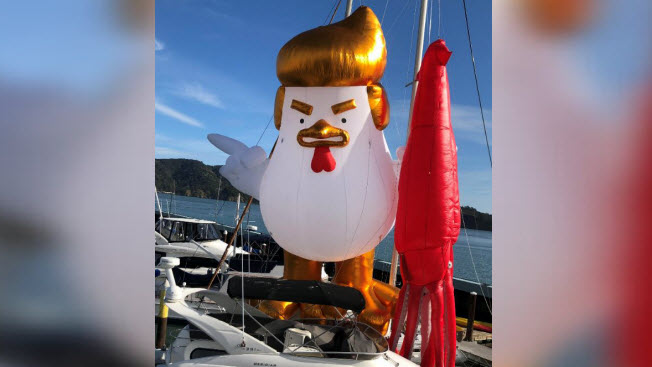 Trump Chicken To Set Sail With Squid Pro Quo In San