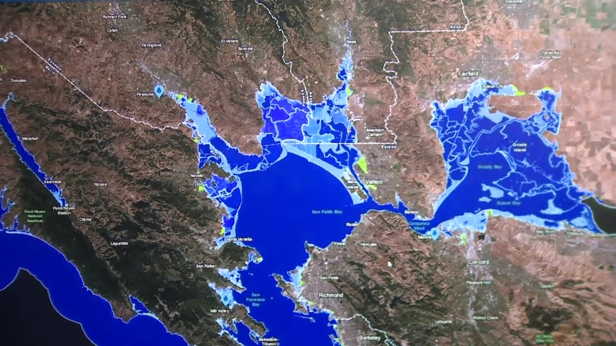 NOAA Sea Level Rise Map Explainer – NBC Bay Area