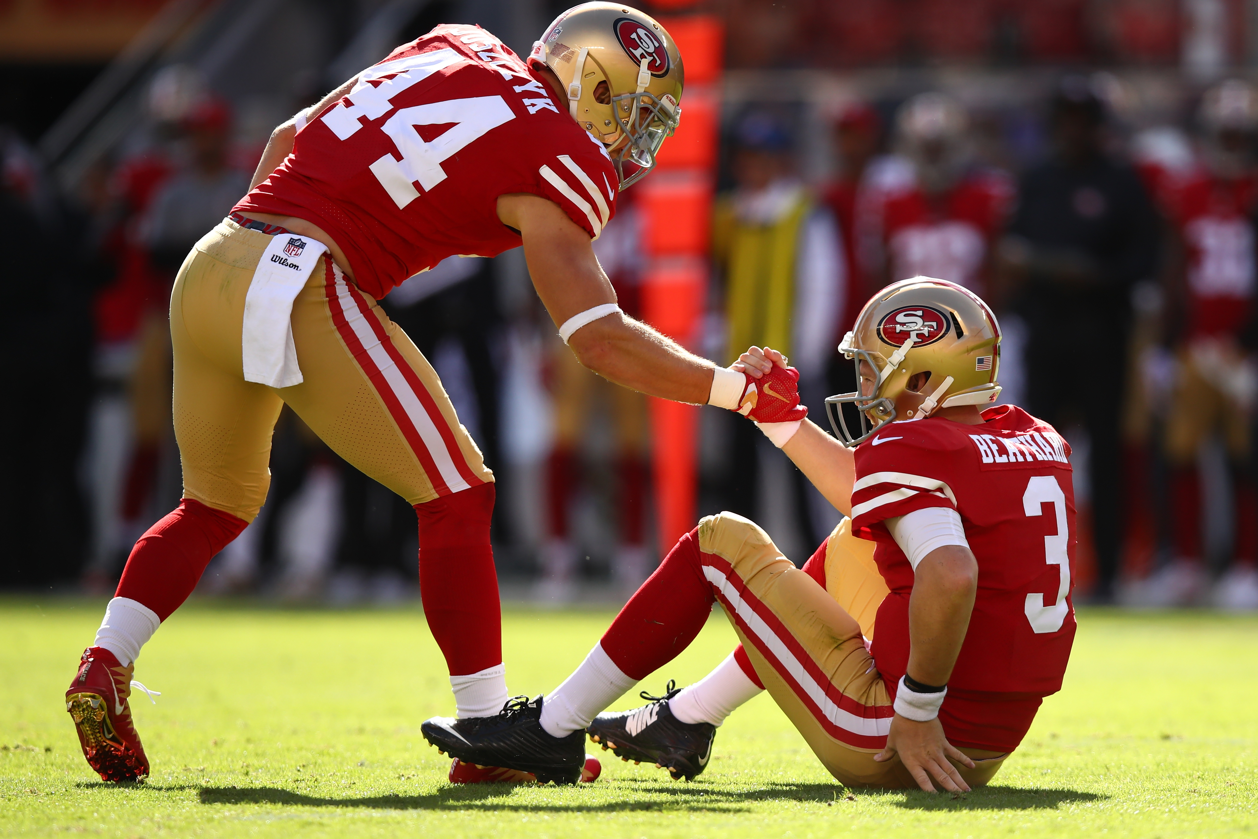 Third-string QB C.J. Beathard throws 3 TDs as 49ers stun Cardinals