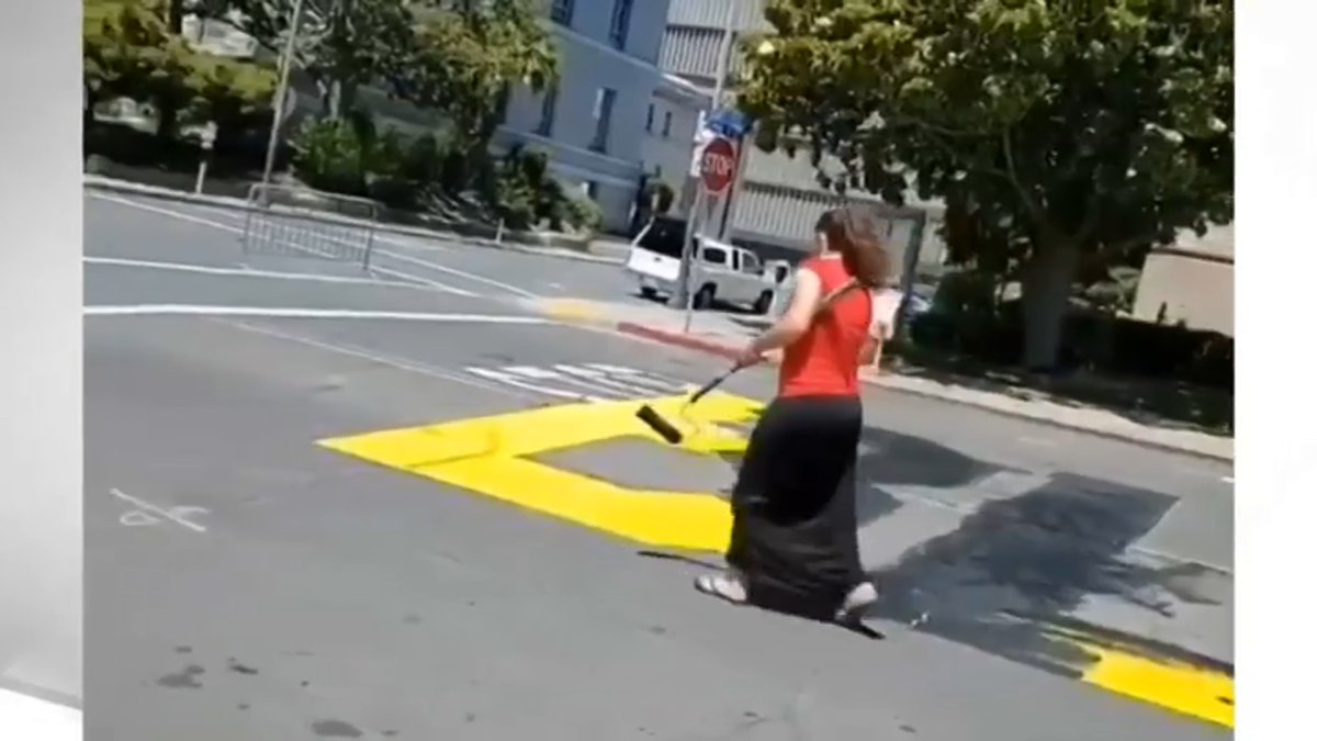 Community Guards Black Lives Matter Mural Painted Over in Martinez