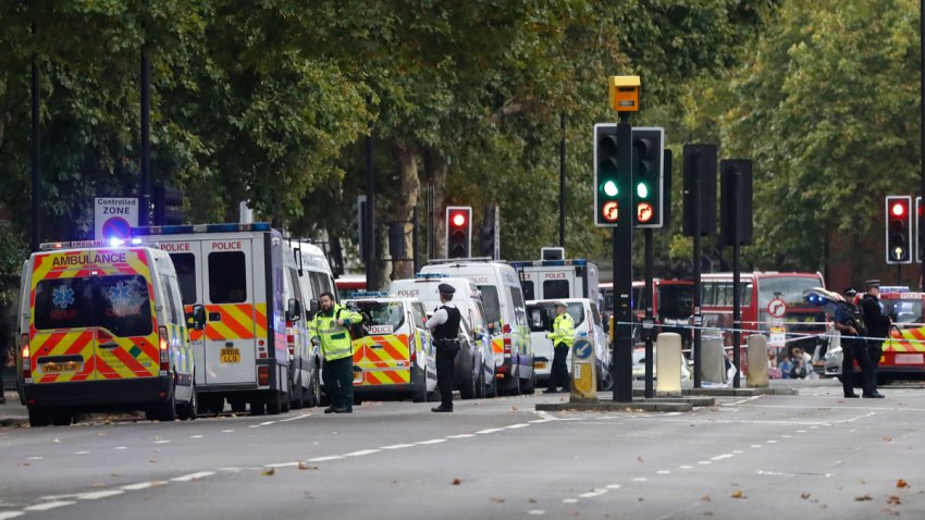 Britain Car Hits Pedestrians