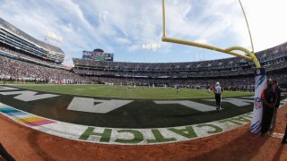 The Raiders played their last game at the Oakland Coliseum in December.